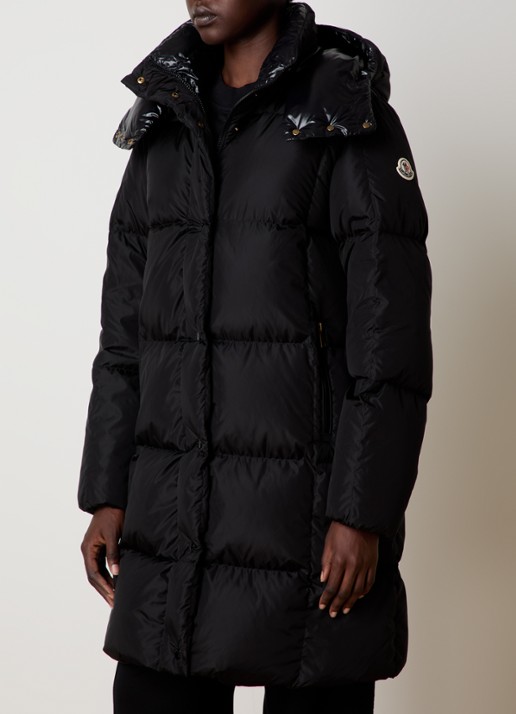 Moncler Litte puffer jas met donsvulling en afneembare capuchon