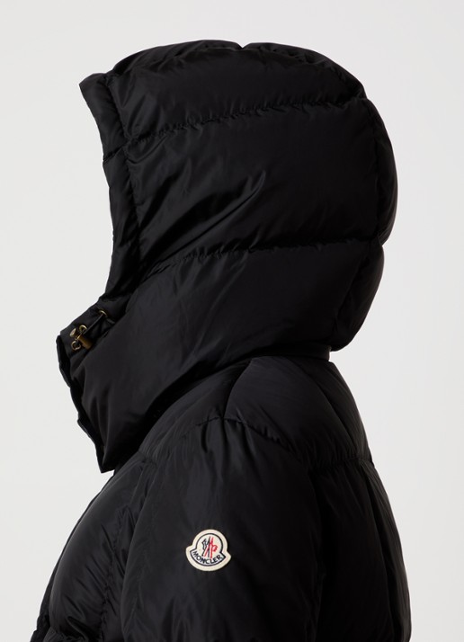 Moncler Litte puffer jas met donsvulling en afneembare capuchon - detail 5 zwart