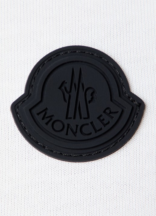 Moncler Longsleeve met logo- en backprint  - detail 2 gebroken wit