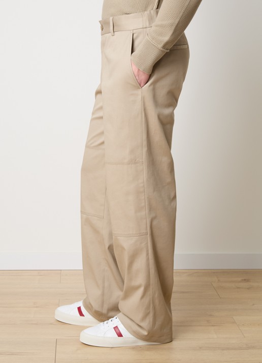 Moncler Loose fit chino met steekzakken - detail 3 khaki