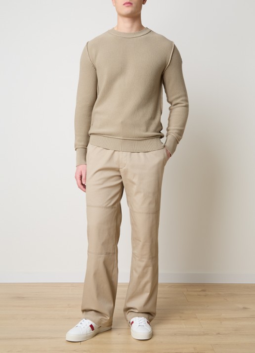Moncler Loose fit chino met steekzakken - voorkant 6 khaki