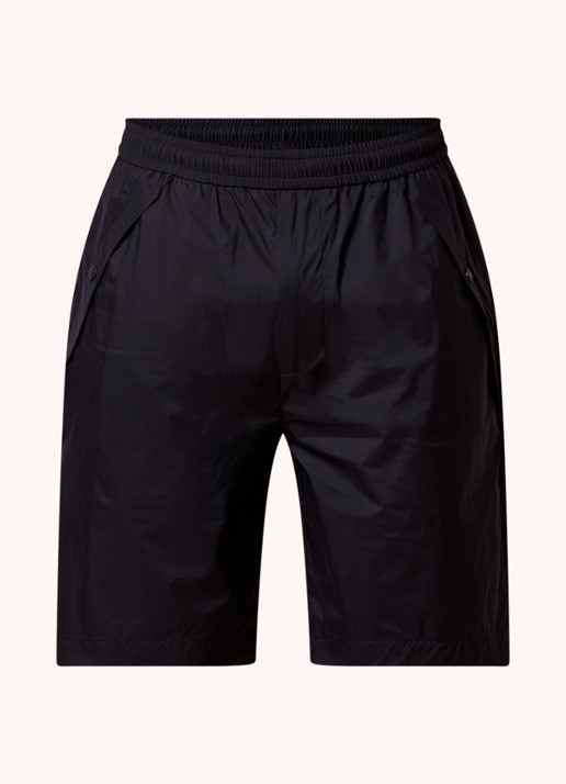 Moncler Loose fit korte broek met steekzakken - voorkant 2 zwart