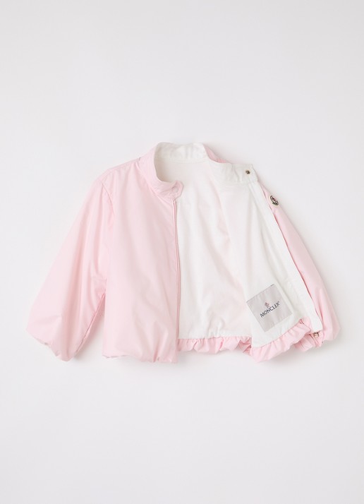 Moncler Luce jack met logo - voorkant 2 lichtroze