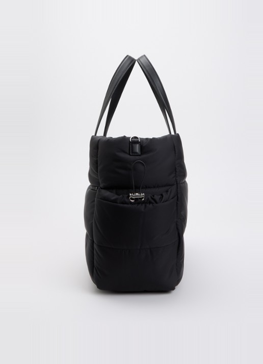 Moncler Luiertas met leren details en logo - detail 4 zwart