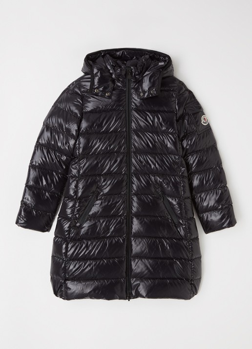 Moncler Maglia gewatteerde jas met donsvulling en afneembaar capuchon - voorkant 2 zwart
