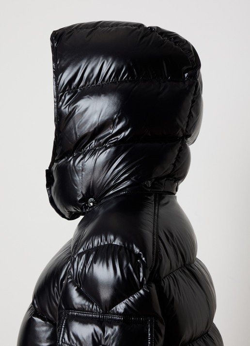 Moncler Maire puffer jack met donsvulling en afneembare capuchon - detail 2 zwart