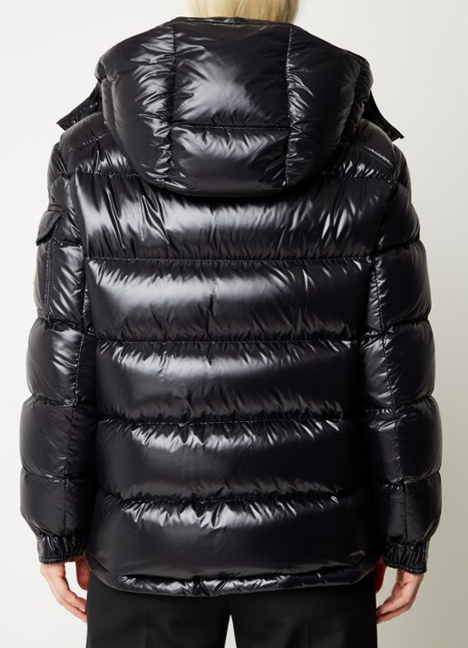 Moncler Maire puffer jas met donsvulling en afneembare capuchon - achterkant 4 zwart