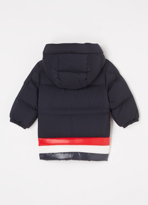 Moncler Marat gewatteerde jas met donsvulling en capuchon - achterkant 3 donkerblauw