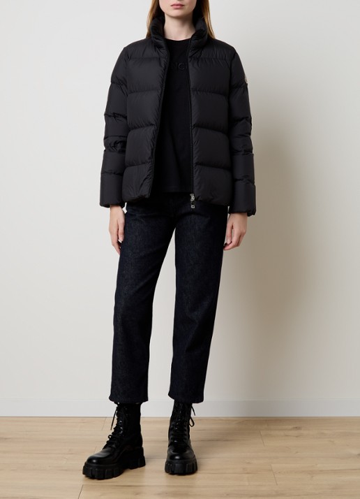 Moncler Mauzun puffer jack met donsvulling - voorkant 3 zwart