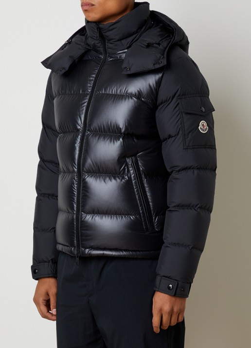 Moncler Maya puffer jack met donsvulling en afneembare capuchon
