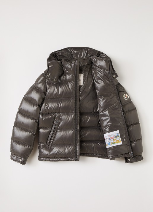 Moncler Maya pufferjas met donsvulling - voorkant 3 grijs