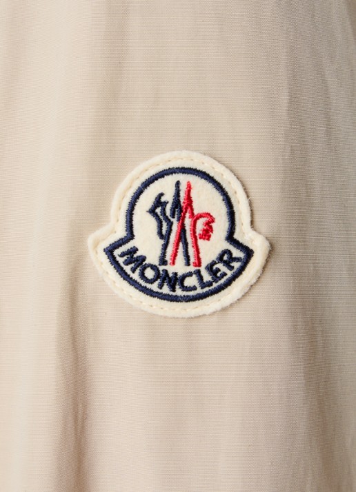 Moncler Midi blousejurk met strikceintuur - detail 5 beige