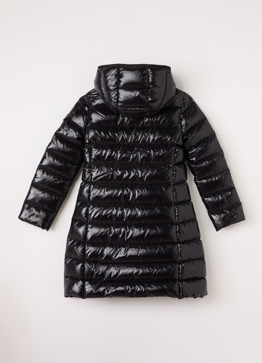 Moncler Moka puffer jack met donsvulling - achterkant zwart