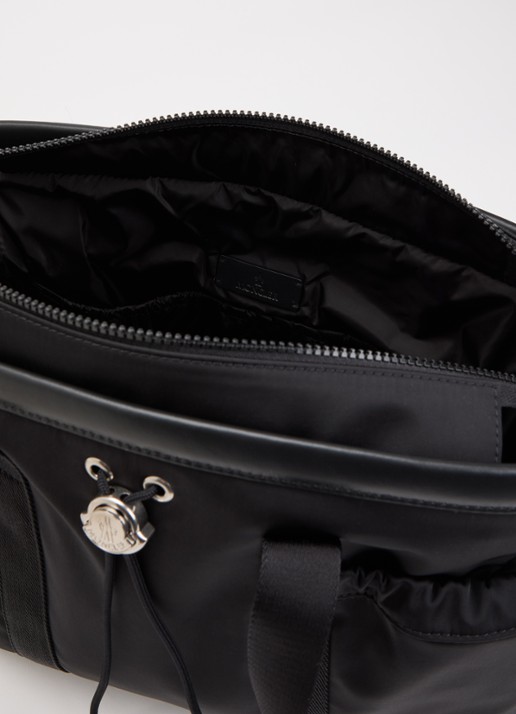 Moncler Mom-Bag met afneembare schouderriem - detail zwart