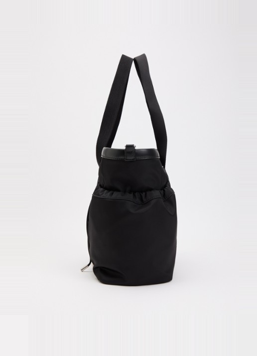 Moncler Mom-Bag met afneembare schouderriem - detail 2 zwart