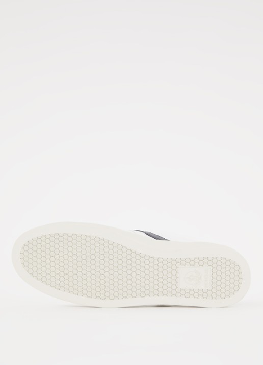 Moncler Monaco sneaker van kalfsleer met logo - detail 6 wit