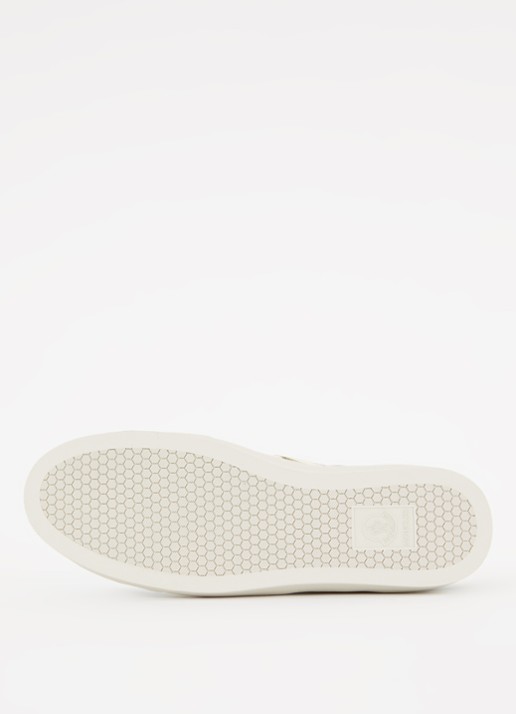 Moncler Monaco2 sneaker van suède en nubuck met logo - detail 3 groen