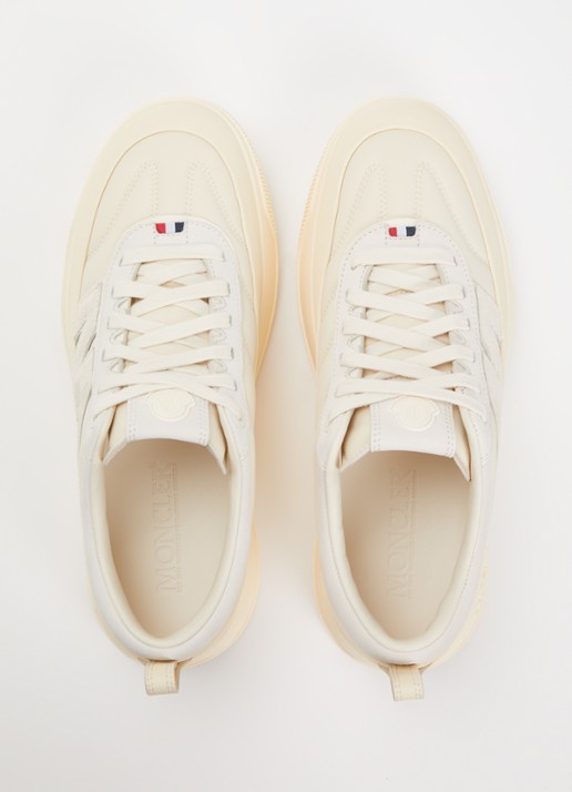 Moncler Monpulse sneaker met suède details - detail 3 gebroken wit
