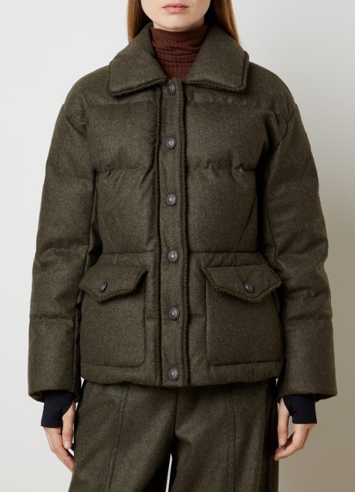 Moncler Monteain gewatteerde jas met opgestikte zakken