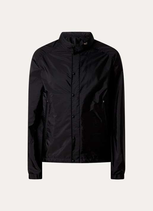 Moncler Montriond windjack met opbergbare capuchon - voorkant zwart