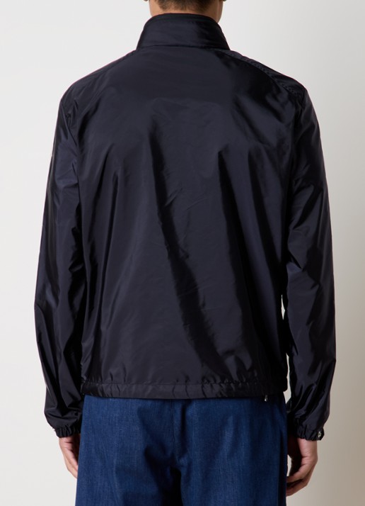 Moncler Montriond windjack met opbergbare capuchon - achterkant 4 donkerblauw