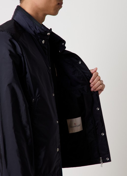 Moncler Montriond windjack met opbergbare capuchon - detail 2 donkerblauw