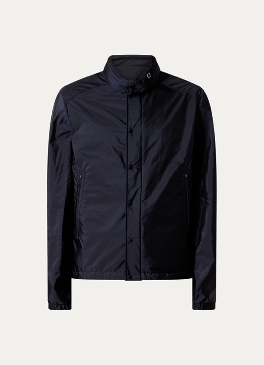 Moncler Montriond windjack met opbergbare capuchon - voorkant 5 donkerblauw