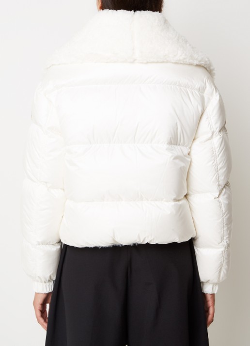 Moncler Murray reversible puffer jack van teddy met donsvulling - achterkant 6 gebroken wit