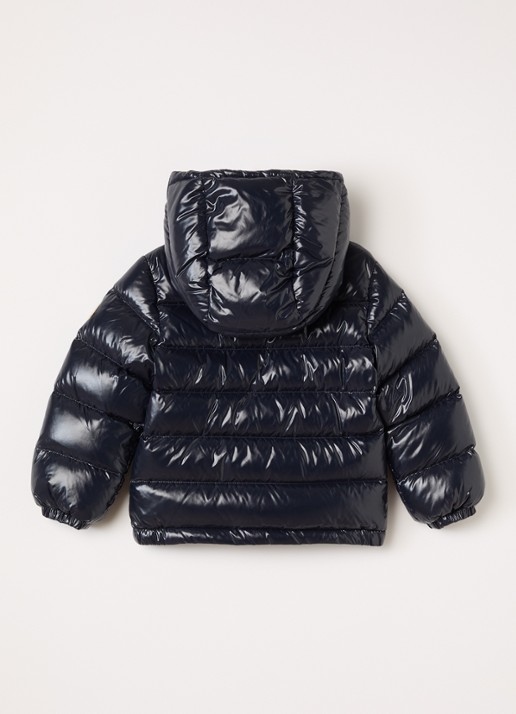 Moncler New Auberts puffer jack met donsvulling - achterkant donkerblauw
