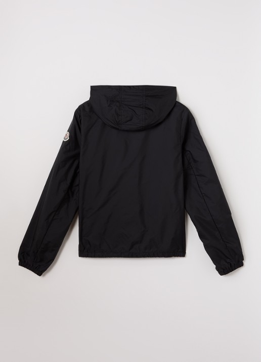 Moncler New Urville regenjack met capuchon - achterkant 3 zwart