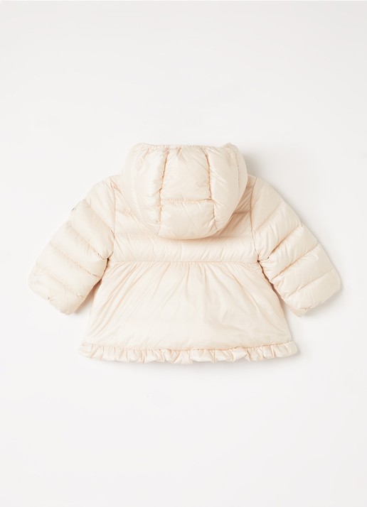 Moncler Odile pufferjack met donsvulling - achterkant 4 creme