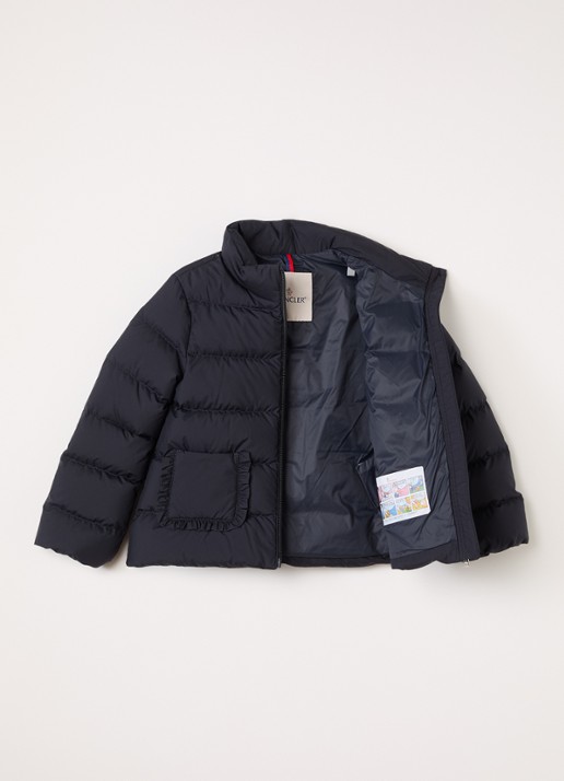 Moncler Onica puffer jack met donsvulling - voorkant 3 donkerblauw