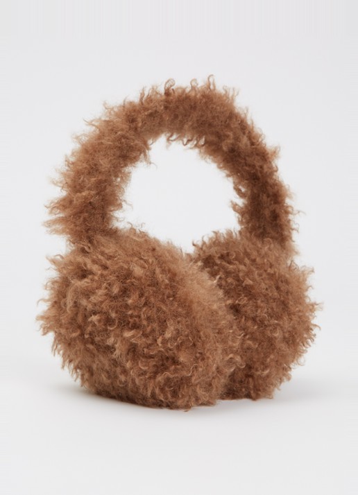Moncler Oorwarmers van teddy met logo