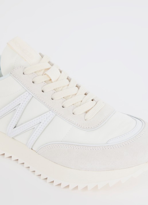 Moncler Pacey sneaker met suéde details - detail 5 wit