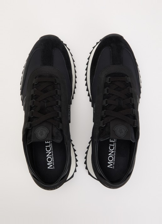 Moncler Pacey2 sneaker met details van nubuck en suède - detail 2 zwart