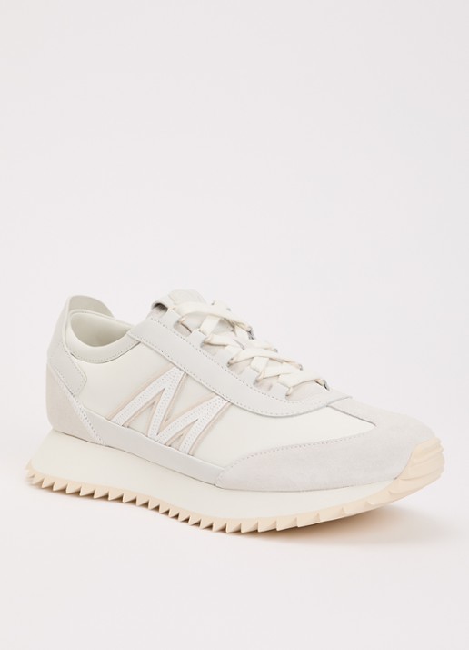 Moncler Pacey2 sneaker met suède details en logo