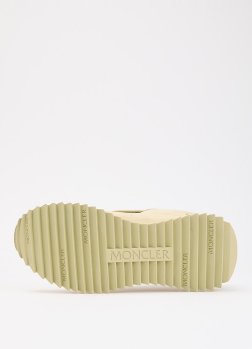 Moncler Pacey2 sneaker met suède details en logo - detail 6 gebroken wit