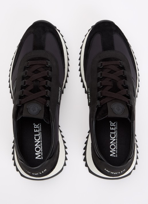 Moncler Pacey2 sneaker met suède en nubuck details - detail 5 zwart