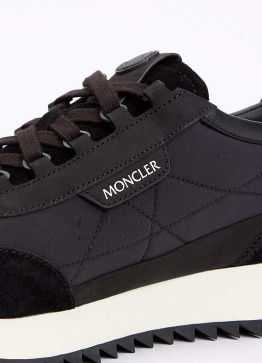 Moncler Pacey2 sneaker met suède en nubuck details - detail 7 zwart