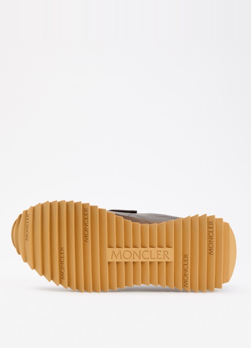 Moncler Pacey2 sneaker van nubuckleer en details van suède - detail 4 bruin