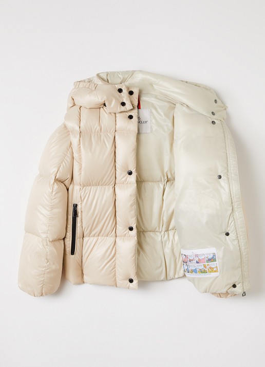 Moncler Parana gewatteerd jack met donsvulling - voorkant 3 creme