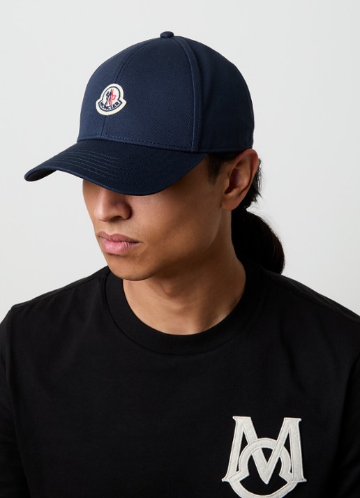 Moncler Pet met logo - voorkant 3 donkerblauw