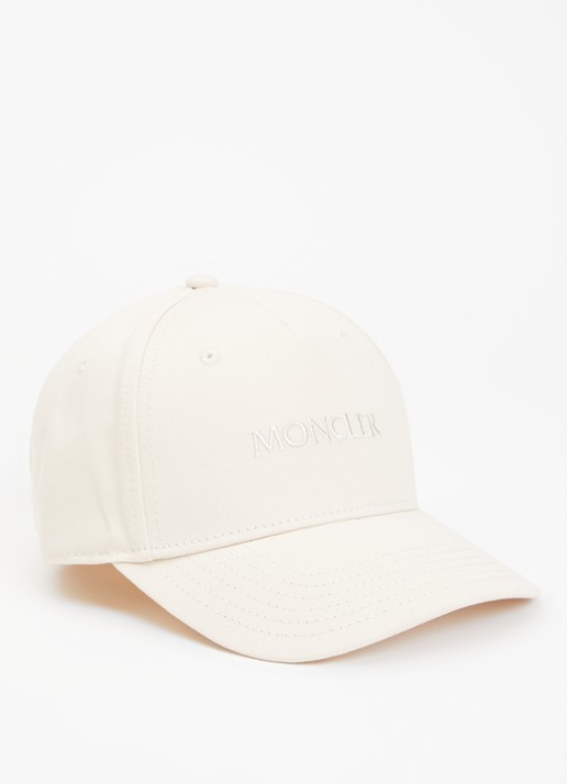 Moncler Pet met logo - voorkant gebroken wit