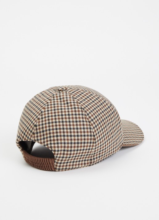 Moncler Pet met ruitdessin - detail 2 zand