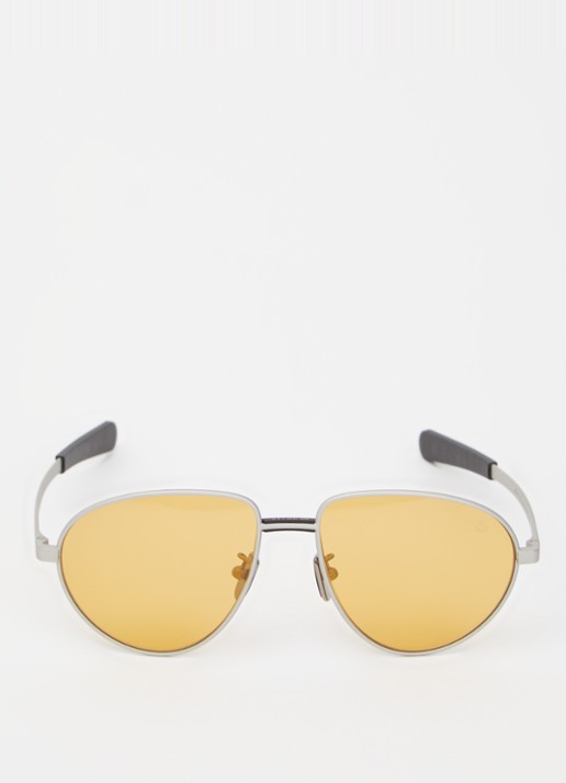 Moncler Piloten zonnebril ME4009  - detail 2 geel