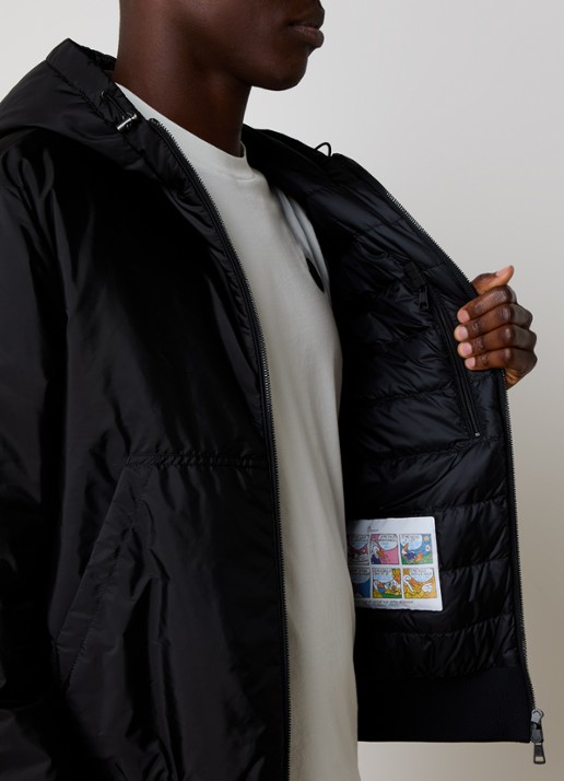 Moncler Poiliot jack met donsvulling en steekzakken - detail 3 zwart