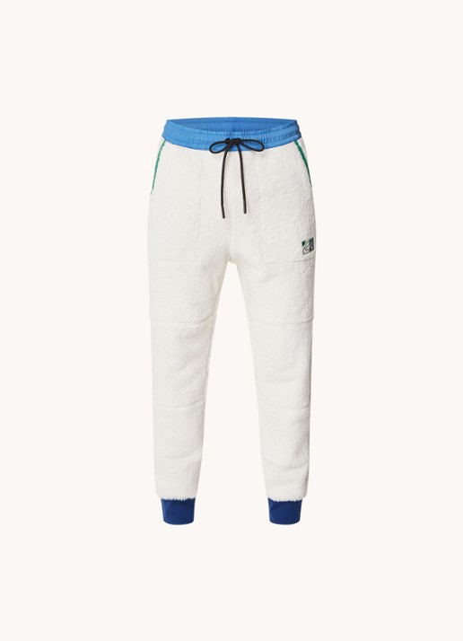 Moncler Polartec tapered fit joggingbroek van fleece - voorkant wit