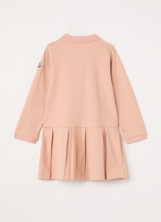 Moncler Polojurk van piqué katoen - voorkant 2 roze