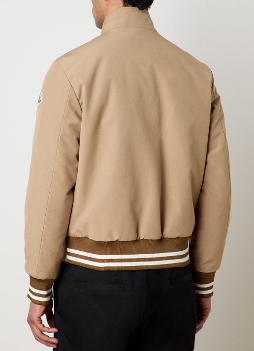 Moncler Prieure reversible bomberjack met opstaande kraag - achterkant 7 camel