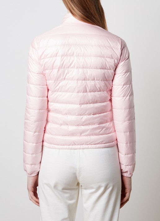Moncler Puffer jack met donsvulling en klepzakken - achterkant 5 roze